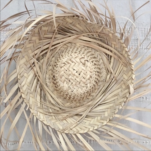 Natural Frayed Straw Mexican Sun Hat - Picture 5 of 7